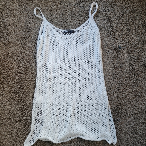 Crochet Bathing Suit Cover-Up Size Medium - Picture 1 of 9